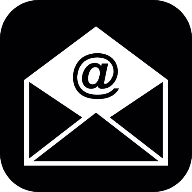 email sobre abierto en un cuadrado redondeado 318 44474